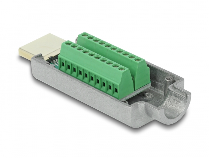 Delock HDMI-A Stecker zu Terminalblock mit Metall Gehäuse #2 