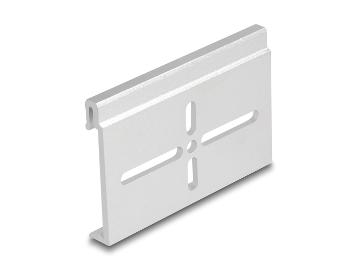 Delock Aluminium Montageclip für Hutschiene 70,0 x 47,8 mm silber #2 