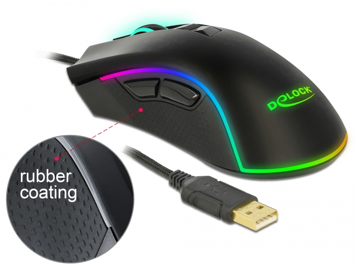 Delock Optische 7-Tasten USB Gaming Maus - Rechtshänder #4 