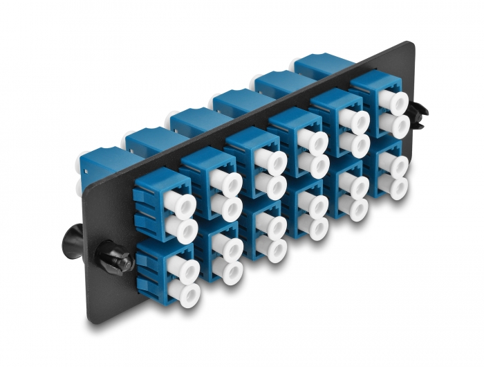 Delock LWL Adapter Panel LC Duplex UPC 12 Port blau #2 