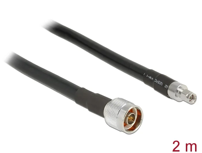 Delock Antennenkabel N Stecker > RP-SMA Stecker CFD400 LLC400 2 m low loss #1 