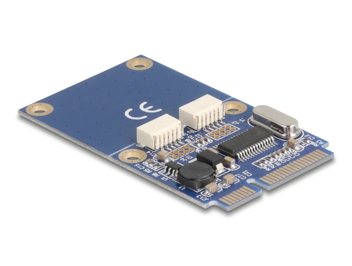 Delock Mini PCIe Adapter full size zu 2 x USB 2.0 Typ-A Buchse 30 cm #3 