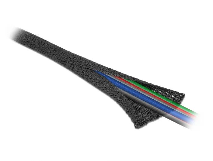 Delock Gewebeschlauch selbstschließend hitzebeständig 2 m x 25 mm schwarz #3 