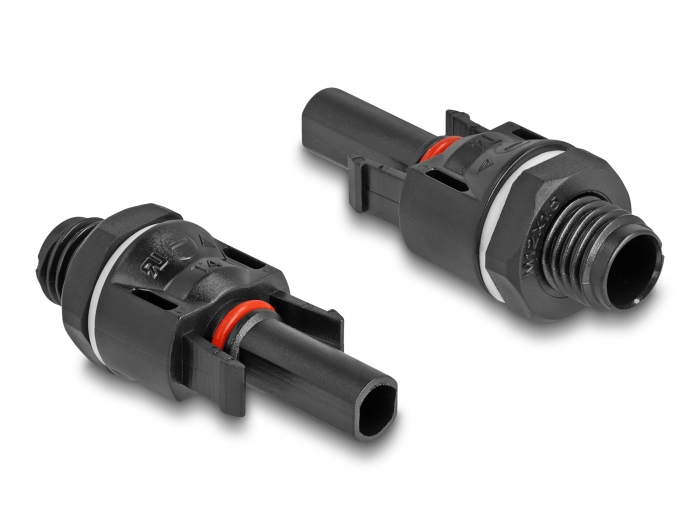 Delock DL4 Solar Konnektoren zum Crimpen, Stecker und Buchse, schwarz 2 Stück #3 