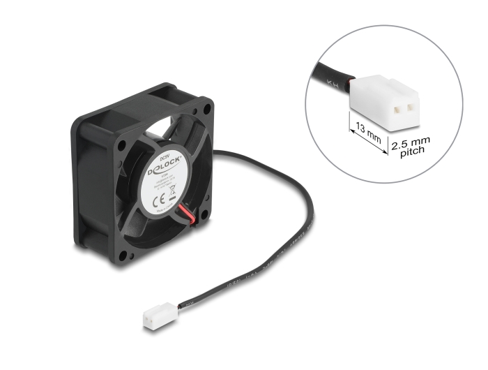 Delock Axiallüfter 5 V DC, 60 x 60 x 25 mm schwarz #1 