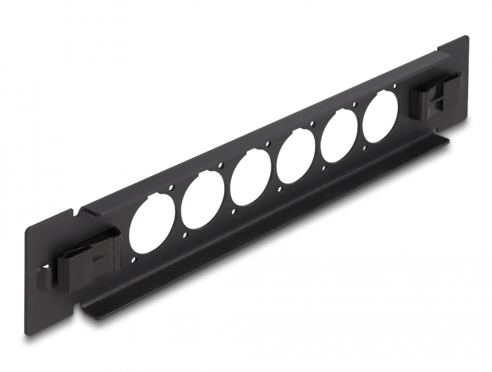 Delock 10″ D-Typ Patchpanel 6 Port werkzeugfrei schwarz #2 