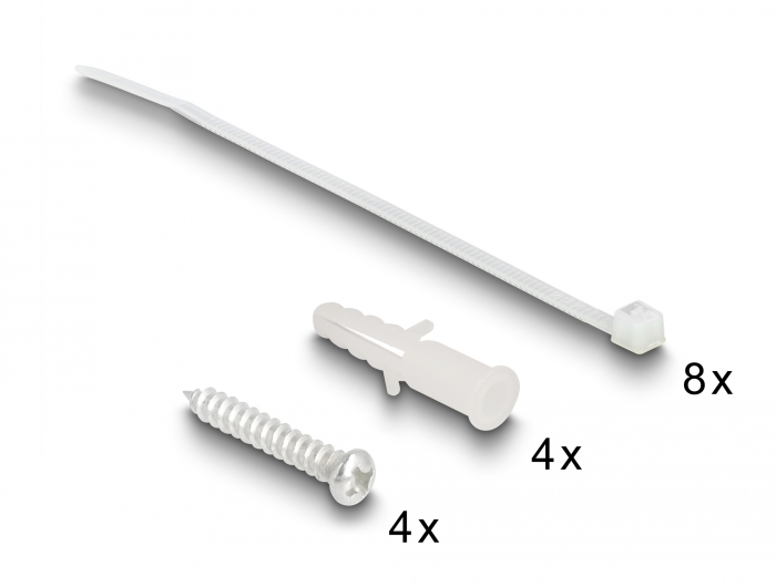 Delock Konsolidierungspunkt-Box 4 Port für Keystone Module #4 