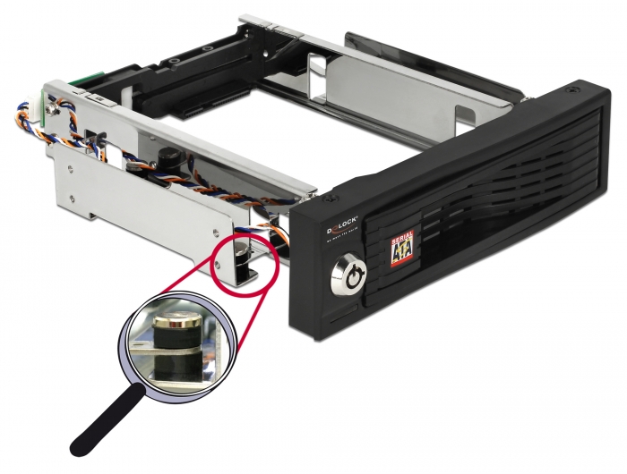 Delock 5.25″ Wechselrahmen für 1 x 3.5″ SATA HDD #3 
