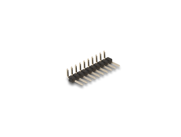 Delock Stiftleiste 10 Pin, Rastermaß 2,54 mm, 1-reihig, gewinkelt, 5 Stück #2 