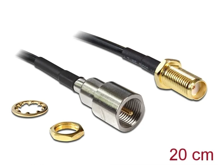 Delock Antennenkabel SMA Buchse zum Einbau > FME Stecker 200 mm #1 