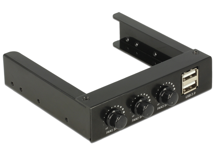 Delock 3.5″ Front Panel > 2 x USB 2.0 und Lüftersteuerung #1 