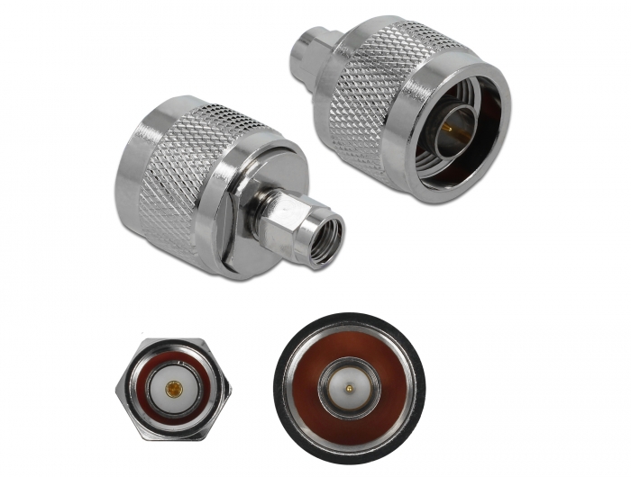 Delock Adapter N Stecker zu RP-SMA Stecker 10 GHz