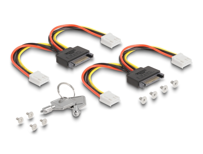 Delock 3.5″ Wechselrahmen für 4 x M.2 NVMe SSD mit Slim SAS SFF-8654 Anschluss #7 