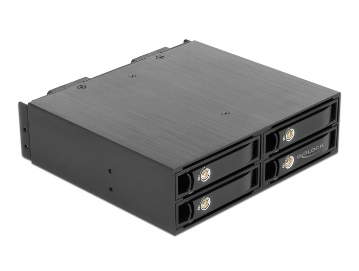 Delock 5.25″ Wechselrahmen für 4 x 2.5″ U.2 NVMe SSD mit abschließbaren Trays #8 