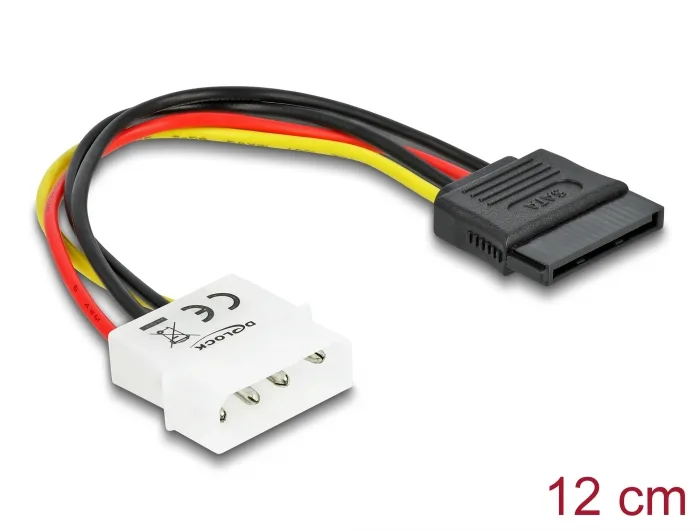 Delock Kabel SATA 15 Pin HDD zu 4 Pin Stecker – gerade #1 
