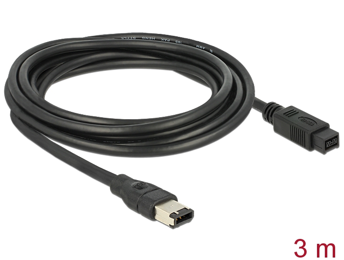 Delock Kabel FireWire 9 Pin Stecker > 6 Pin Stecker 3 m #2 