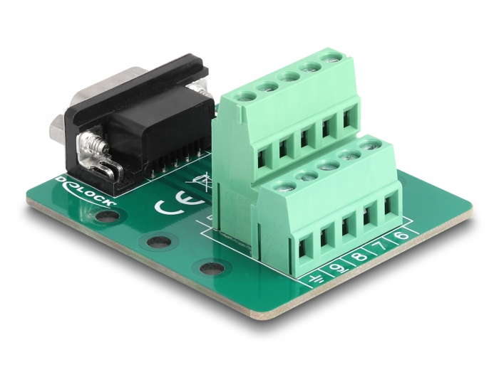 Delock D-Sub 9 Pin Stecker zu Terminalblock für Hutschiene #2 