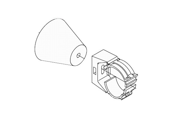 Abstandshalter für Strahlerkabel