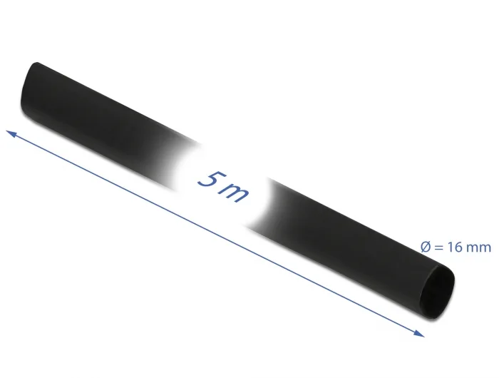 Delock Schrumpfschlauch 5 m x 16 mm schwarz #3 