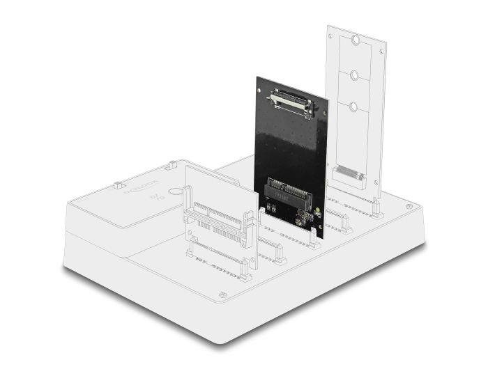 Delock SATA 22 Pin Stecker zu mSATA Slot Adapter #4 