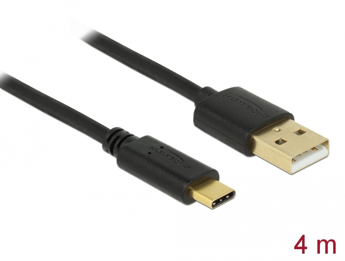 Delock USB 2.0 Kabel Typ-A zu Type-C 4 m #5 