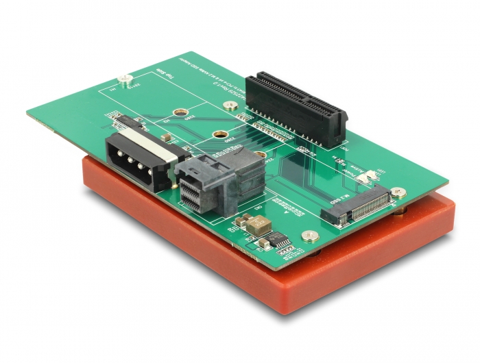 Delock U.2 SFF-8643 Adapter zu PCIe x4 oder M.2 Key M Slot mit Befestigungsplatte #4 