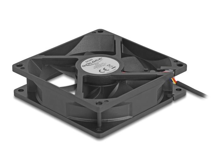 Delock Axiallüfter 24 V DC, 92 x 92 x 25 mm schwarz #2 