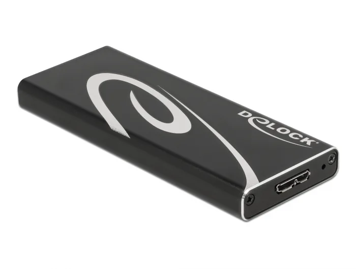 Delock Externes Gehäuse SuperSpeed USB für M.2 SATA SSD Key B #3 