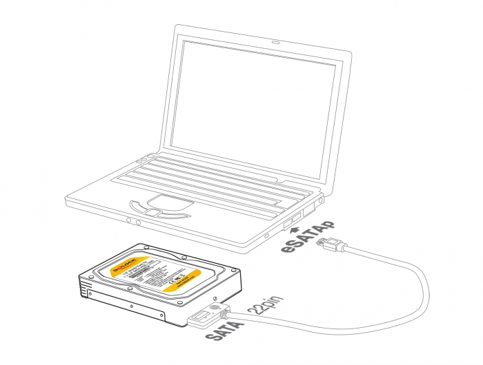 Delock 3.5″ Wechselrahmen für 1 x 2.5″ SATA HDD / SSD #4 