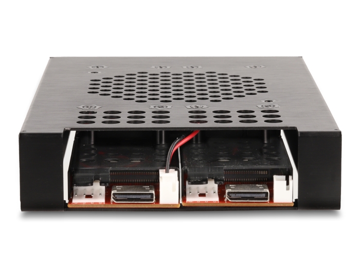 Delock 3.5″ Wechselrahmen für 2 x M.2 NVMe SSD mit OcuLink SFF-8612 Anschluss #5 