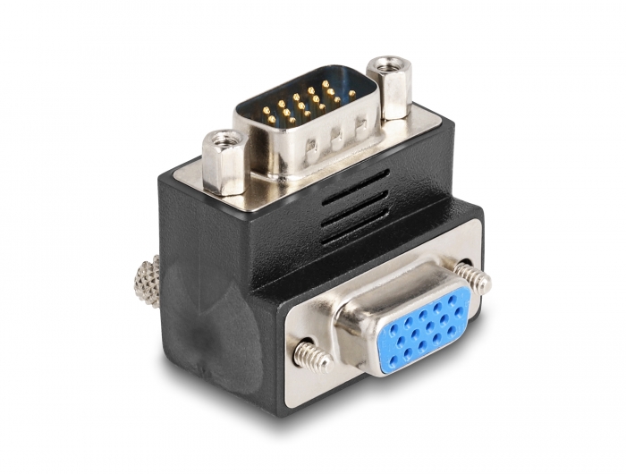 Delock Adapter VGA Stecker zu Buchse 90° gewinkelt #1 