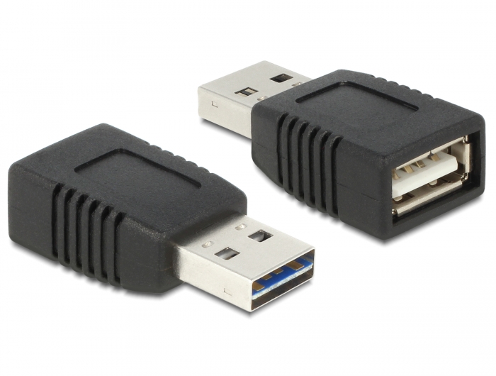 Delock Adapter EASY-USB 2.0-A Stecker zu USB 2.0-A Buchse nur Ladefunktion #2 