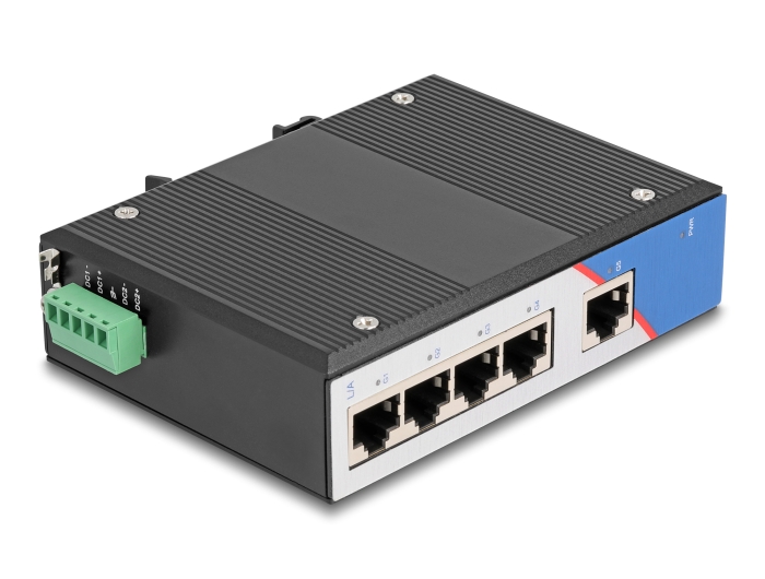 Delock Industrie Gigabit Ethernet Switch 5 Port RJ45 für Hutschiene #3 