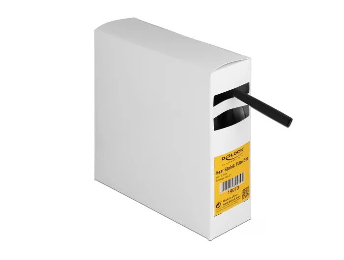 Delock Schrumpfschlauch Box, mit Innenkleber, Schrumpfungsrate 3:1, 5 m x 7,9 mm schwarz #1 