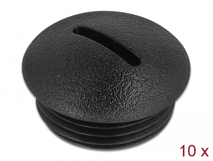 Delock Verschlussstopfen M20 x 1,5 schwarz 10 Stück #1 