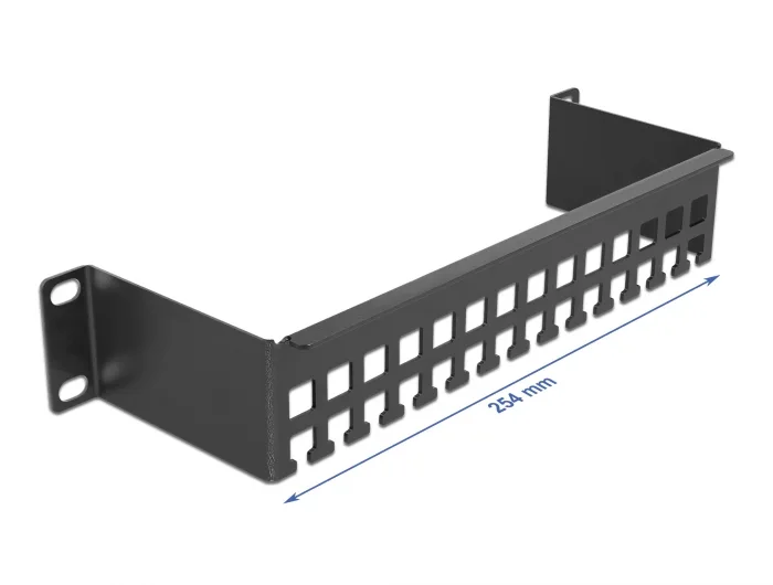 Delock 10″ Kabelabfangschiene Bügelform 1 HE schwarz #2 