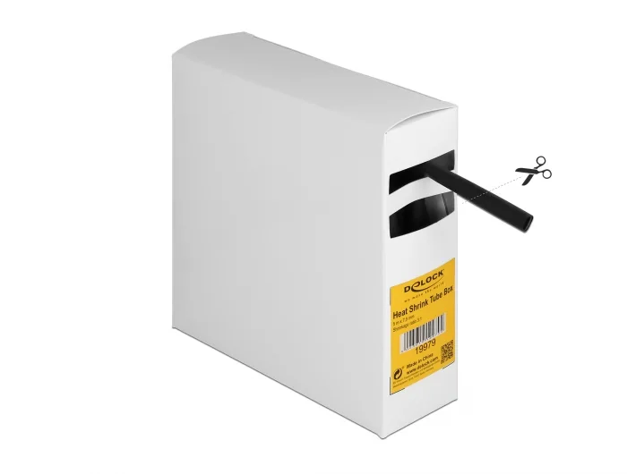 Delock Schrumpfschlauch Box, mit Innenkleber, Schrumpfungsrate 3:1, 5 m x 7,9 mm schwarz #2 