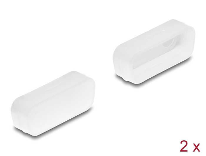 Delock Staubschutz für D-Sub 15 Stecker 2 Stück transparent #1 