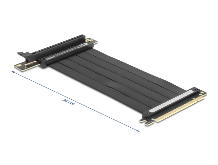 Delock Riser Karte PCI Express 4.0 x16 Stecker zu x16 Slot 90° gewinkelt mit Kabel 30 cm #2 