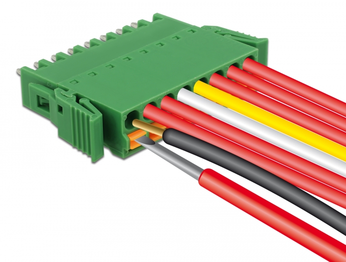 Delock Terminalblock Set für Platine 8 Pin 3,81 mm Rastermaß vertikal #4 
