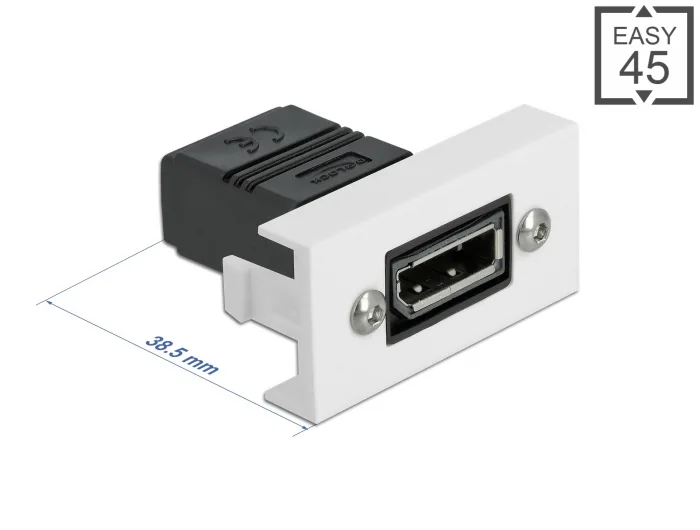 Delock Easy 45 DisplayPort Modul gerade 22,5 x 45 mm #1 
