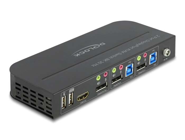 Delock DisplayPort 1.4 KVM Switch 8K 30 Hz mit USB 5 Gbps und Audio #3 