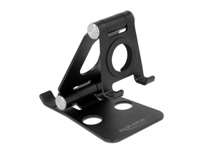 Delock Smartphone und Smartwatch Standhalterung verstellbar schwarz #1 