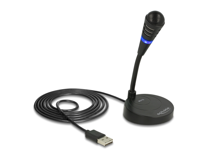 Delock USB Mikrofon mit Standfuß und Touch-Mute Taste #3 
