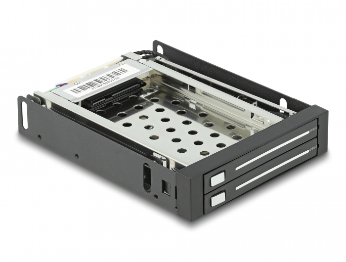 Delock 3.5″ Wechselrahmen für 2 x 2.5″ SATA HDD / SSD #1 