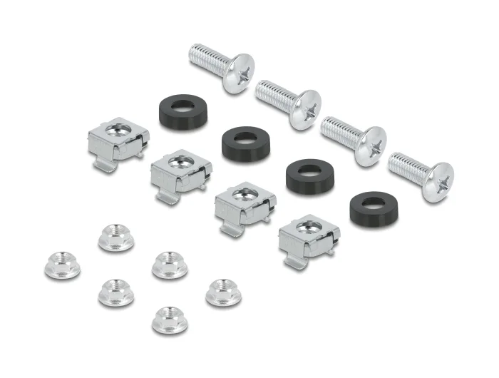 Delock 19″ Schutzschalterleiste mit Abdeckung und Hutschiene inklusive 2 x Kabelzugentlastungsschiene 3 HE Metall schwarz #5 