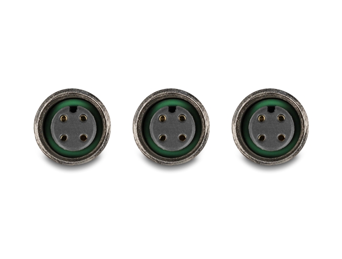 Delock M12 T-Splitter A-kodiert 4 Pin 1 x Buchse zu 2 x Buchse Parallelschaltung #3 
