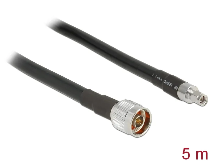 Delock Antennenkabel N Stecker > RP-SMA Stecker CFD400 LLC400 5 m low loss #1 