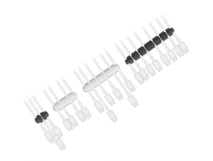 Delock Kabelhalter selbstklebend Kombi Set 4 Stück schwarz / weiß #3 