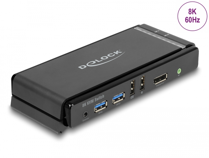 Delock DisplayPort 1.4 KVM Switch 8K 60 Hz mit USB 5 Gbps und Audio #1 